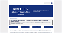 Desktop Screenshot of bioethics-singapore.org